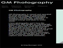 Tablet Screenshot of gmfotography.com